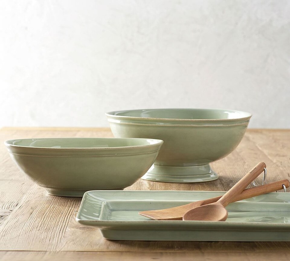 Cambria Oval Serve Bowl Stone Pottery Barn Australia